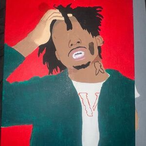 Vintage paintings of music artist